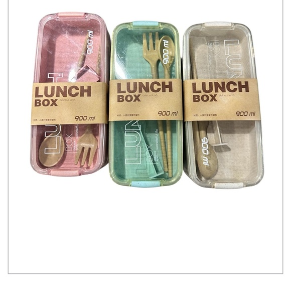 Pink and Green Modern Bento Serveware Set - Picture 1 of 5